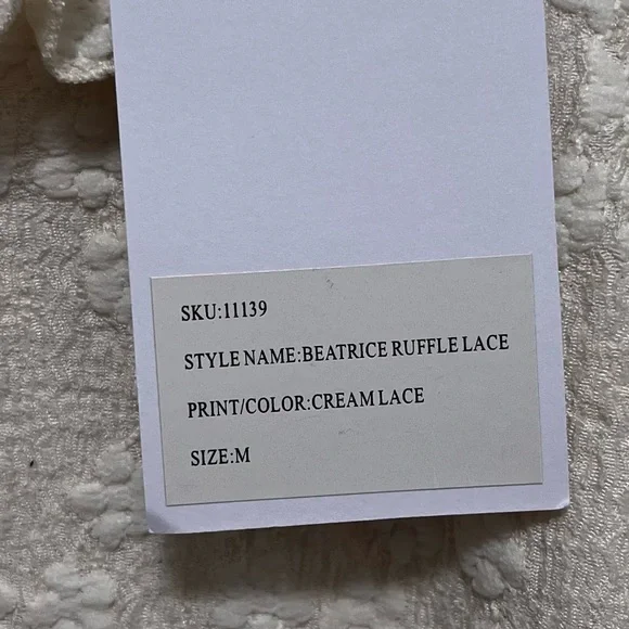 SMITH & QUINN Beatrice Cream Lace Long Sleeve Dress Size Medium NWT - Picture 5 of 8